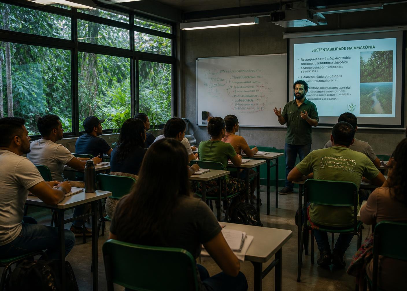 Aulas e encontros no polo