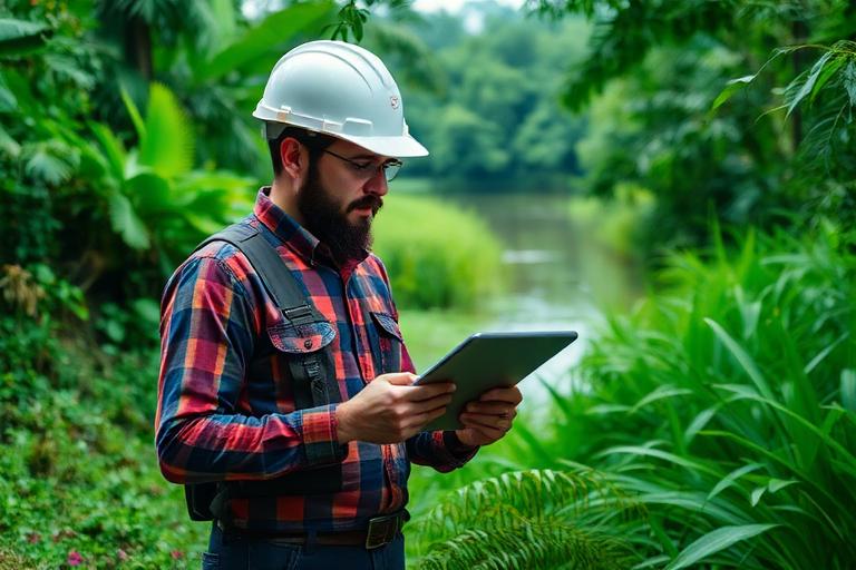 Profissional atuando na área de Gestão Ambiental